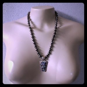 Carolyn Pollack 925 Silver Navajo Mosaic Necklace